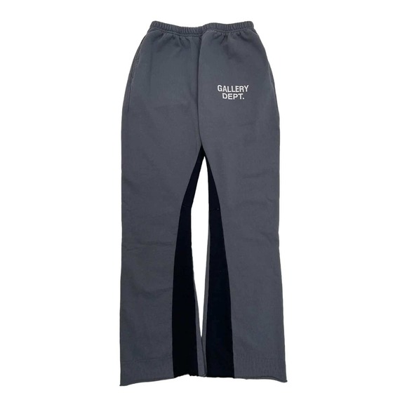 Gallery Dept. Other - Gallery Dept Logo Flare‎ Sweatpants Charcoal Grey White Medium New With Tags